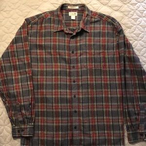 LL Bean Scotch Plaid Flannel Shirt in EUC.